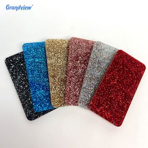Grandview 2mm glitter acrylic sheets for laser cutting and decoration