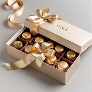 Custom Gift Box Luxury Chocolate Packaging Box With Insert Fancy Cookie Bonbon Candy Sweet Cardboard Paper Boxes