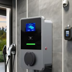 AC CE Certified 7KW Portable EV Charger 16A/32A CCS Chademo Approved IP55 GBT Adapter Wall-Mounted Charging Station