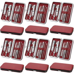 hot selling 12 Sets Manicure Set Nail Clippers Pedicure Kit Stainless Steel Professional Pedicure Set Grooming Kits Care Tools