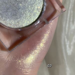 High Quality Glitter Smooth Highlighter Palette 4 Colors Daily Face Highlighter Custom Logo Long Lasting Highlighter