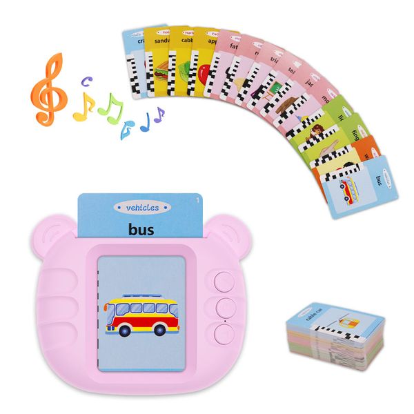 Hot sale  Preschool children toddler cards learning machine flash cards learning machine talking flash card learning toys