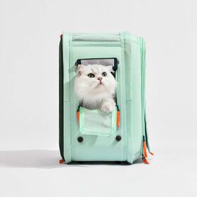 New arrival foldable pet cat backpack carrier airline approved breathable cat travel carrying bag