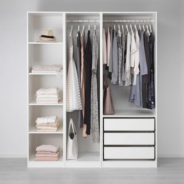 Custom modular wardrobe modern clothes organizer cupboard closet solid wood  multi-functional wardrobe for bedroom furniture