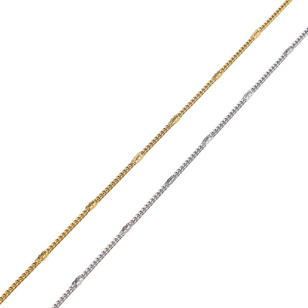 18K White Gold  2024 Hot Sale Simple Design Key Unisex Vintage Sweater Chain Jewelry Bag Necklaces