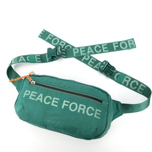 Casual Fashion Hiphop Waist Belt Sport Backpack Bag Branded Fanny Packs Pillow Water Proof Unisex Geometric Nylon Zipper Weilida