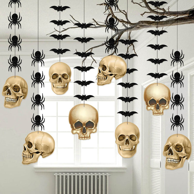 AJI Printing Human Skeleton Halloween Decor Ghost Decor Halloween Indoor Pumpkin Decor