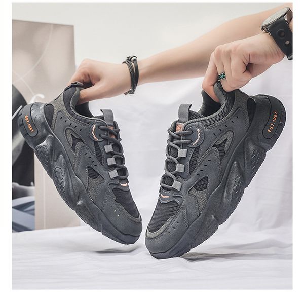 2024 Trendy Casual Shoes for Men Fashion Sneakers Comfortable Breathable Men's Platform Running Shoes Zapatillas De Hombre