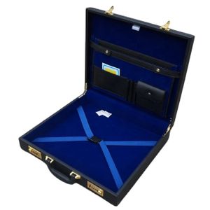 Quality Brand New Classic Masonic Provincial Regalia Case (Faux Leather), leather apron case briefcase