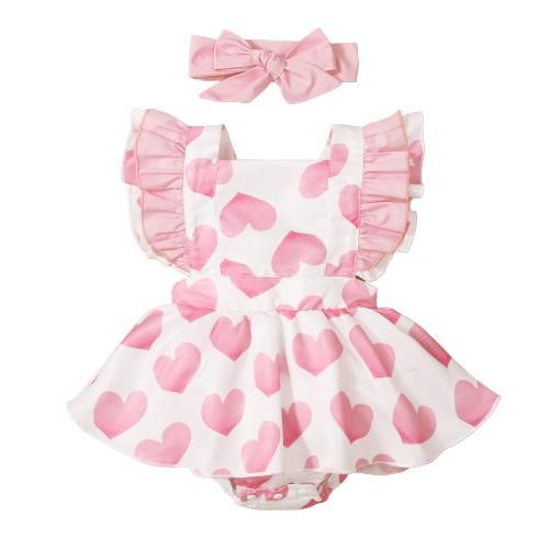 Wholesale New Design Cotton Soft Girls Clothing For Baby Jumpsuit Shorts Sets Baby Romper Sets
