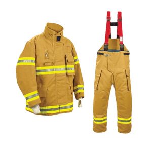 Hot sale berserk popular type of firefighting work clothing firefighting suit uniform for firemen with reflective tape