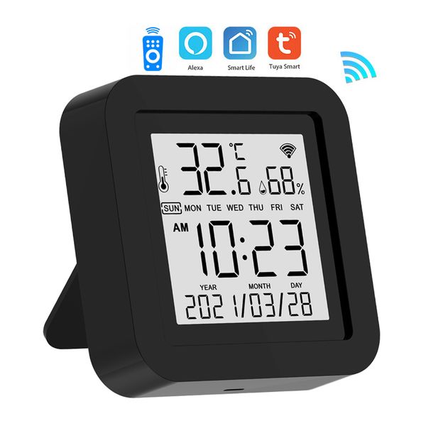 Hot sale Tuya Smart IR Remote Control WiFi Temperature and Humidity Sensor with Remote Control TV Fan Air Conditioner