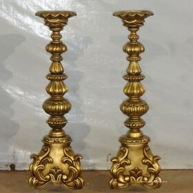 French Style Furniture Wooden Accessories Antique Candle Holder