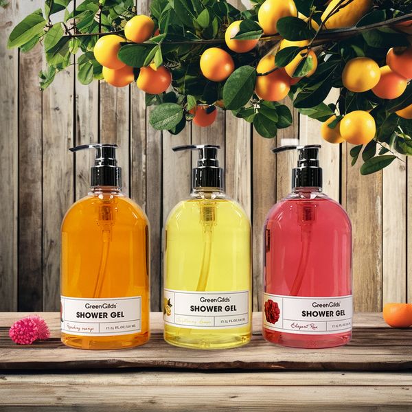 Private Label Natural Ingredient 510ml Skin Care Cleaning and Moisturizing Body Wash Organic Scent Shower Gel for Body