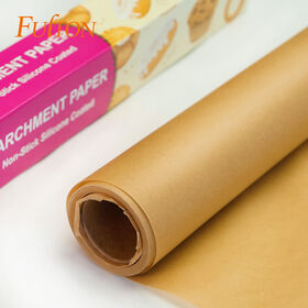 Custom Printing Pre-Cut Greaseproof Silicone Coated Parchment Paper For Baking Compostable