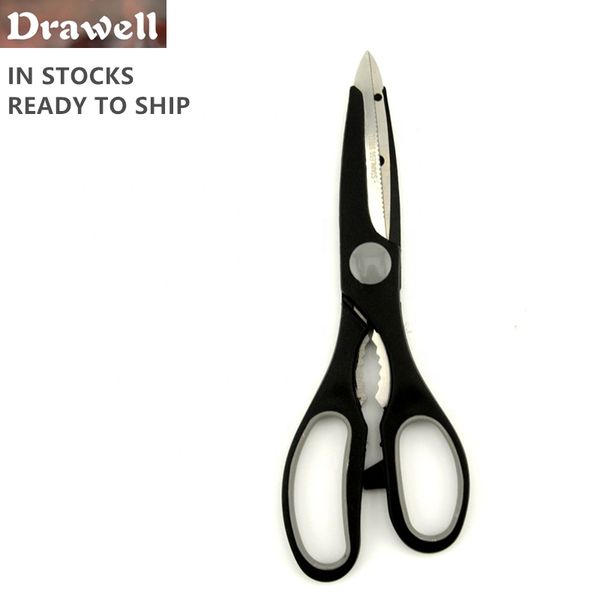 KS-2015 Wholesale Custom Logo Ergonomic Handle 8.5 inch Stainless Steel Multifunctional Kitchen Scissors