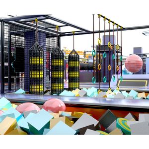Children Soft Play Area Space Theme Indoor Playground Equipment with Ball Pool Trampoline for Sale