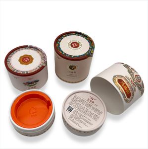 Customized cosmetic paper tube packaging with plastic tray