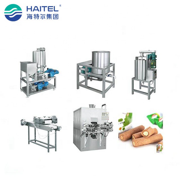 Exquisite fully automatic egg roll wafer stick making machine production line price