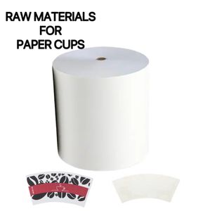 Factory Supplier High Quality Wood Pulp Waterproof Raw Material Paper Roll Pe Coated Paper Roll For Coffee Paper Cups
