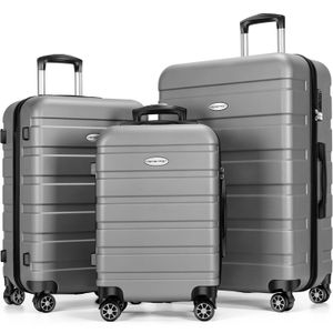 OEM ODM Manufacturer Custom Logo PC ABS PP Material Hard Trolley Travel Zipper Suitcase Sets Luggage With Tsa Locks