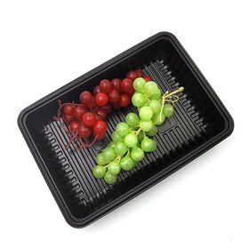 Eco-friendly disposable container corn starch material packaging meat fruit food trays