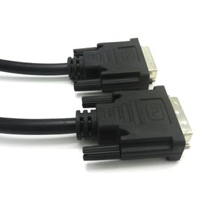 DVI cable Male to male display cable double  magnetic ring full copper HD graphics card DVI conversion cable