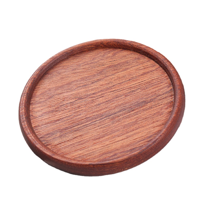 Ebony solid wood coaster bowl mat pot mat wooden table mat factory wholesale can be engraved logo