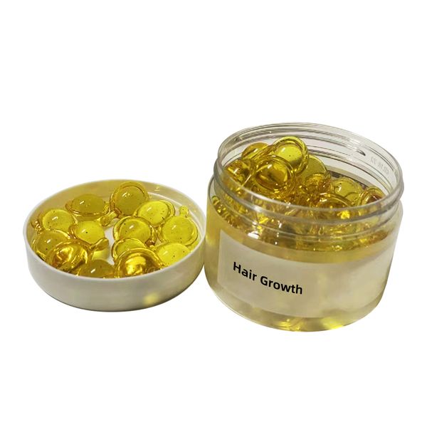 Organic Hair essential oil Care Hyaluronic acid Nourishing Scalp Keratin Hair Repairing Coconut Oil Tea Tree Oil Capsules