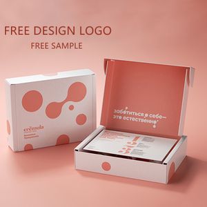 Custom Gift Clothes Packaging Pink Mailing Shipping Boxes Corrugated Paper Packaging Box