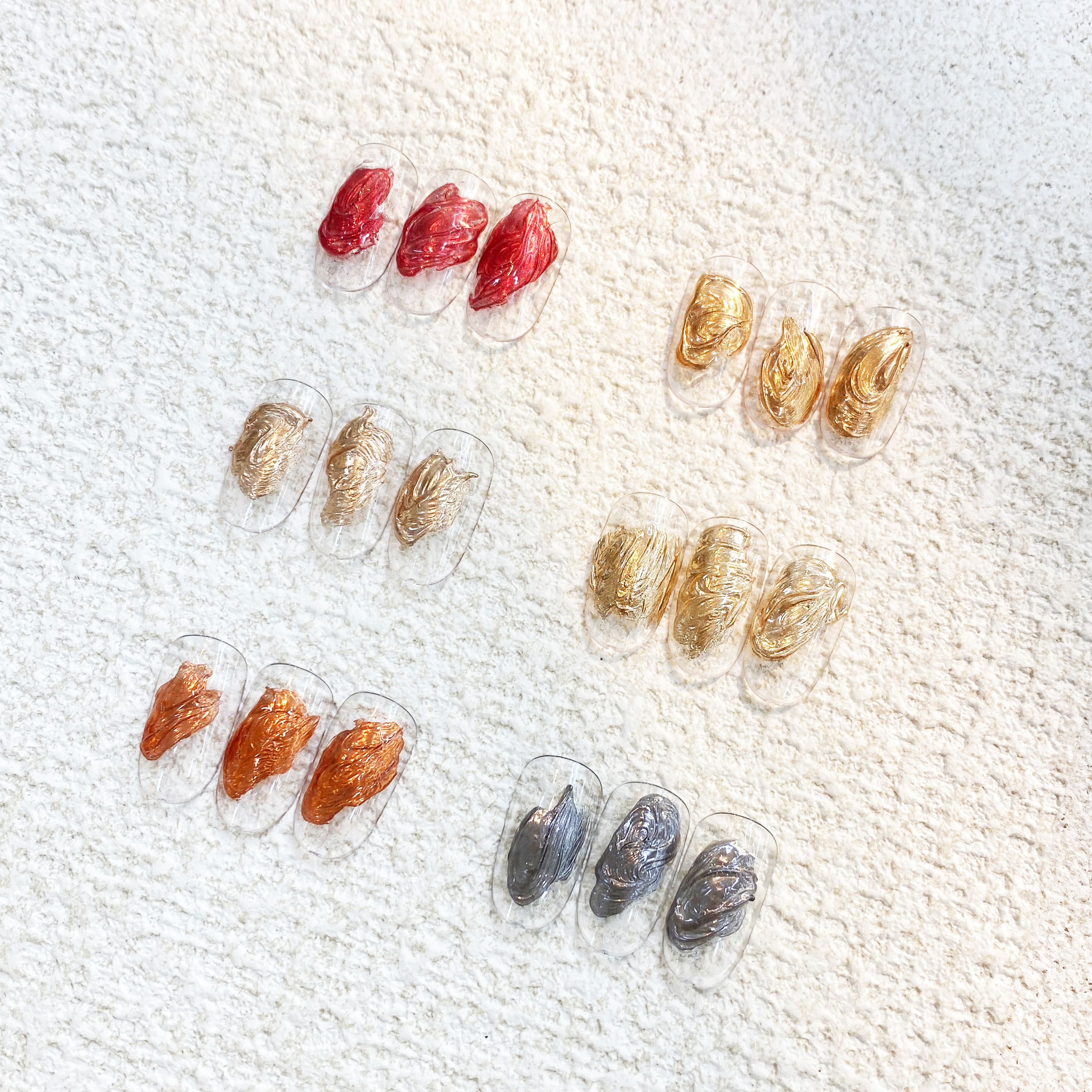 Guangzhou Qianziyin Cosmetics Co., Ltd. High Light 6 Colors Mirror Nail Powder Chrome Pigment Magic Mirror Powder Nail Supplies