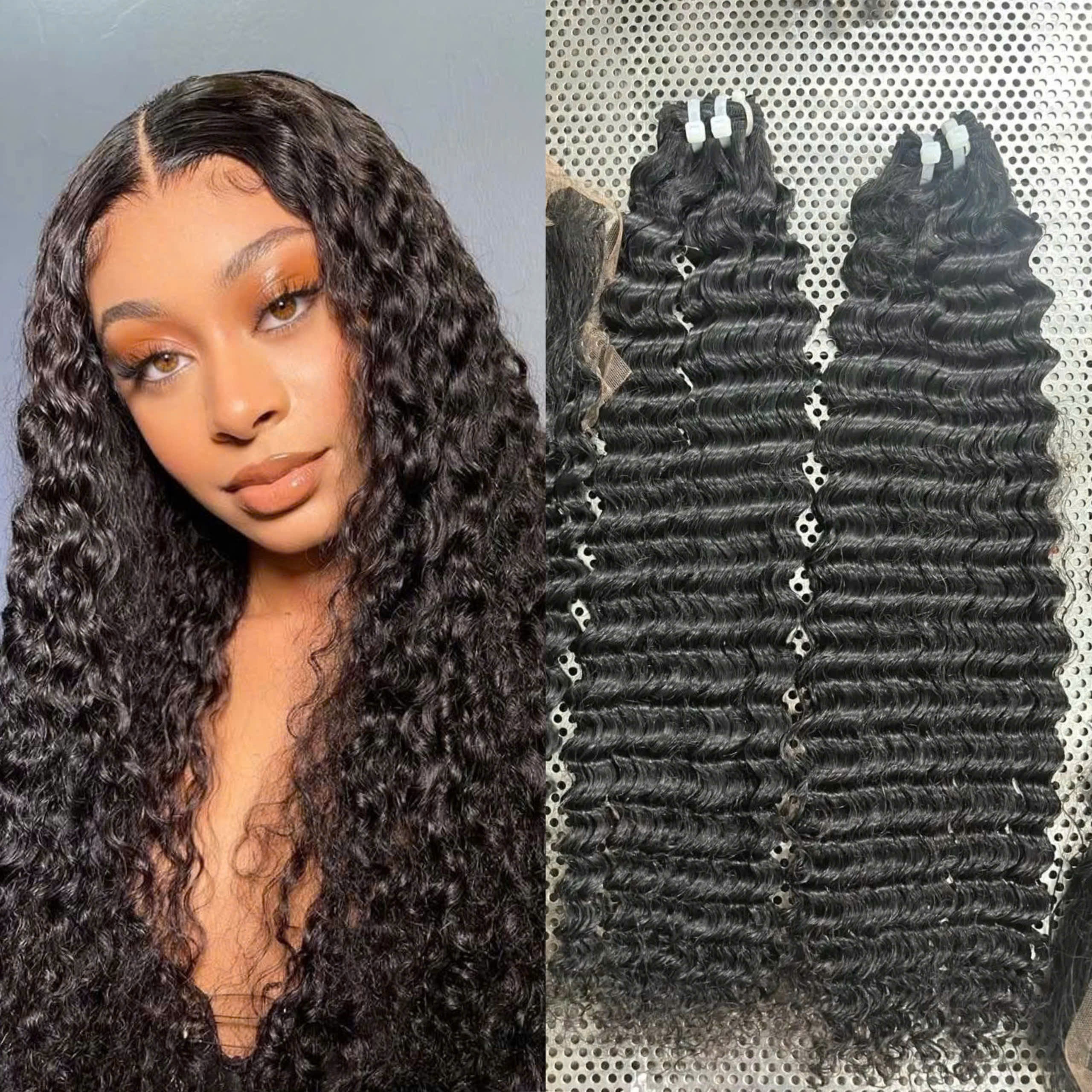 BEAUTIFUL HAIR VIET NAM COMPANY LIMITED Cheap Price Colorful Deep Wave Curl Perfect Quality Trustful Supplier Wigs For Black Women, Hd Beauty, Deep Wave Hair Extensions