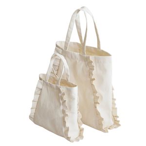 2024 Fashion Printable Plain Sublimation Blank Recycled Canvas Custom pattern  Reusable Shopping Promotional Tote Bag Canvas