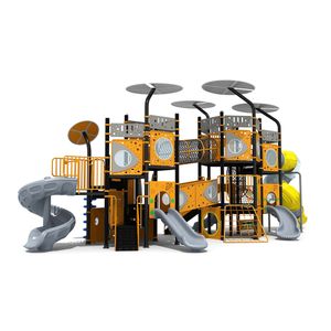 Outdoor large kindergarten community park slide combination PE board slide children's amusement facilities