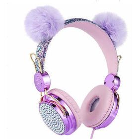 amazon hot selling Wireless wired Headphones Unicorn For Girl Kids headset