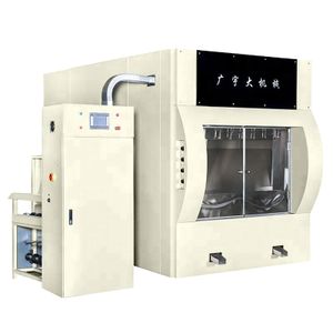 Painting Machine Hicas Intelligent Straight Manufacturing Plant Automatic Double End Tenoner Machine for Wooden Doorschine