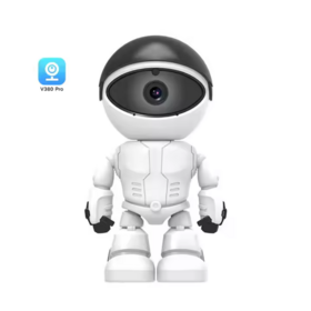 High quality cute robot security CCTV camera 720P 1080P Smart IP motion tracking robot WiFi network camera