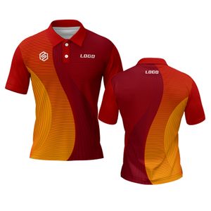 Sublimation Printing V-neck Polo Shirt 100% Polyester Running Wear Breathable Man Polo Shirts