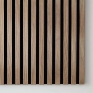 3D Acoustic Diffuser Wall Panel Decoration PS Interior Waterproof Wood Color