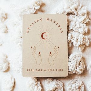 Custom Printed Self Care Affirmation Card Deck for New Mums Positive Meditation Messages for Promotional Game Use