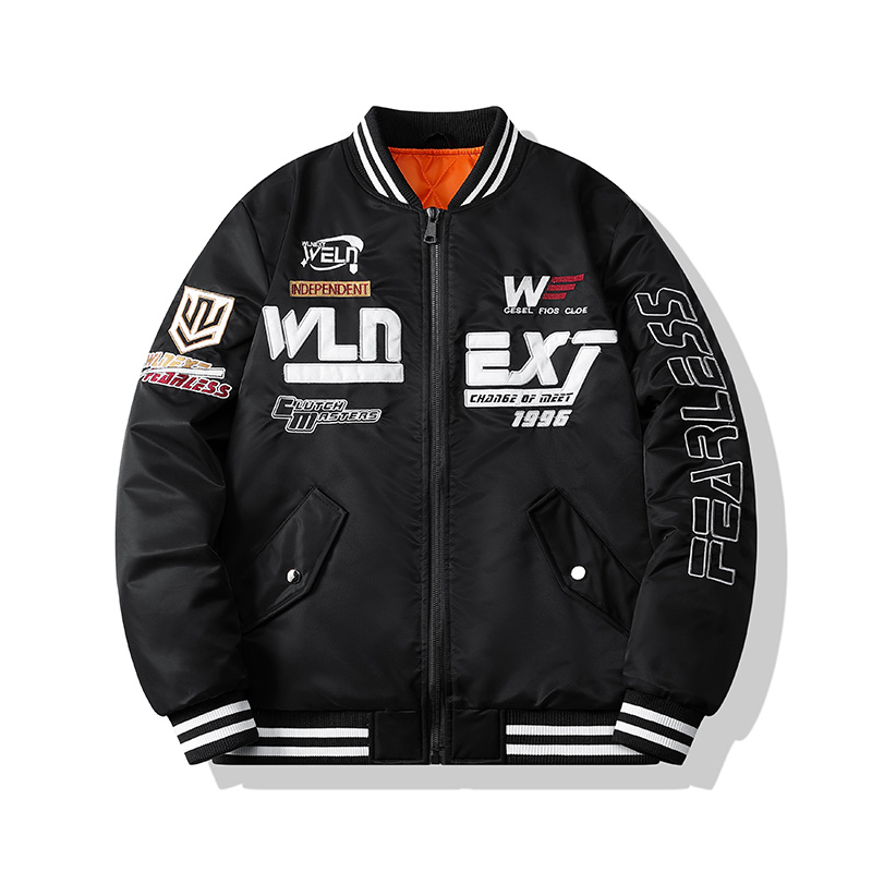 Shishi City Pinxun Clothing Co., Ltd. Young men's big pocket sports autumn and winter coat new trend men's clothes on all loose cargo casual spring and autumn jacket
