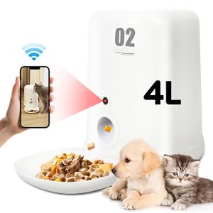 2023 New Design Multifunctional  food control dispenser for pet cat dog Automatic smart feeder