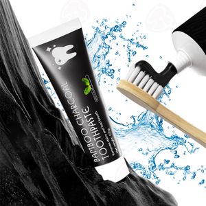 TEIENER Private label  natural active charcoal teeth whitening toothpaste  bamboo charcoal toothpaste