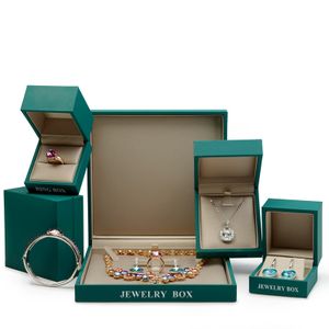 Custom logo printed rigid cardboard paper jewelry packaging box luxurious jewelry box for jewelry