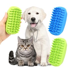 Pet Bath Massaging Dog Brush Silicone Dog Grooming Brush Pet Shampoo Bath Brush Anti Skid Soothing Massage Comb