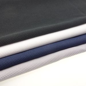 Factories 100% polyester 65 coolmax fleece double knit pique fabric knitted fabric for clothing stock lot