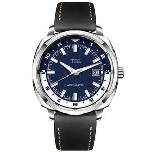 42mm new Japanese NH35A movement with luminous 5BAR waterproof back transparent fashion casual mechanical Custom Watches for Men