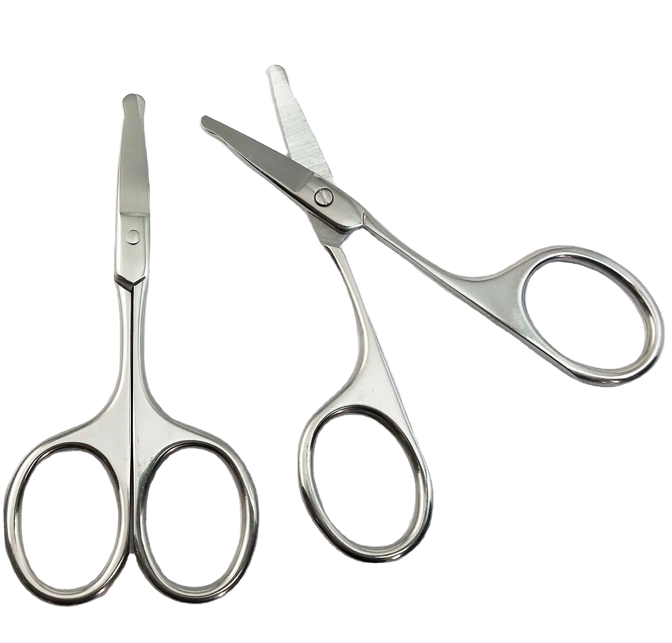 Stainless Steel Nose Hair Scissors Grooming Vibrissa Scissors