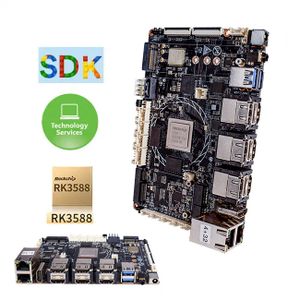 Rockchip RK3588 Octo Core Android 12 IOT AI Dual Lan 8K HD-MI RS232 RS485 Smart Motherboard For Multi-screen Advertising Machine