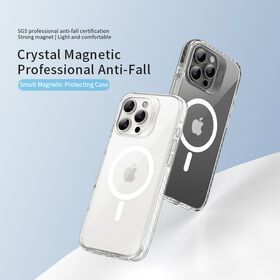 Shockproof 3M Drop Test Phone Case For iPhone 16,Clear Magnetic Phone Cover For iphone 16 Pro max